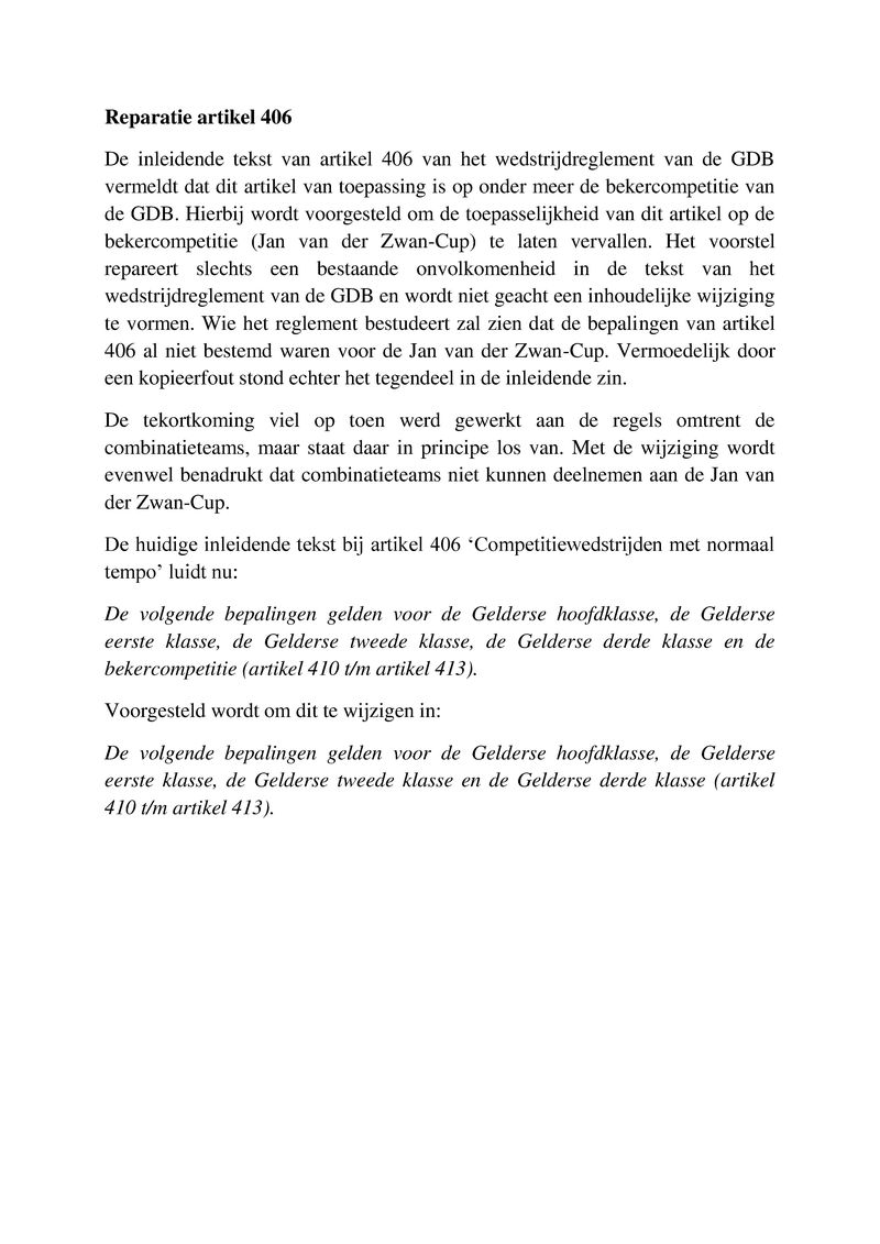 GDB Algemene Ledenvergadering 2015 - Bijlage 04 - Reparatie artikel 406.pdf (pagina 1)